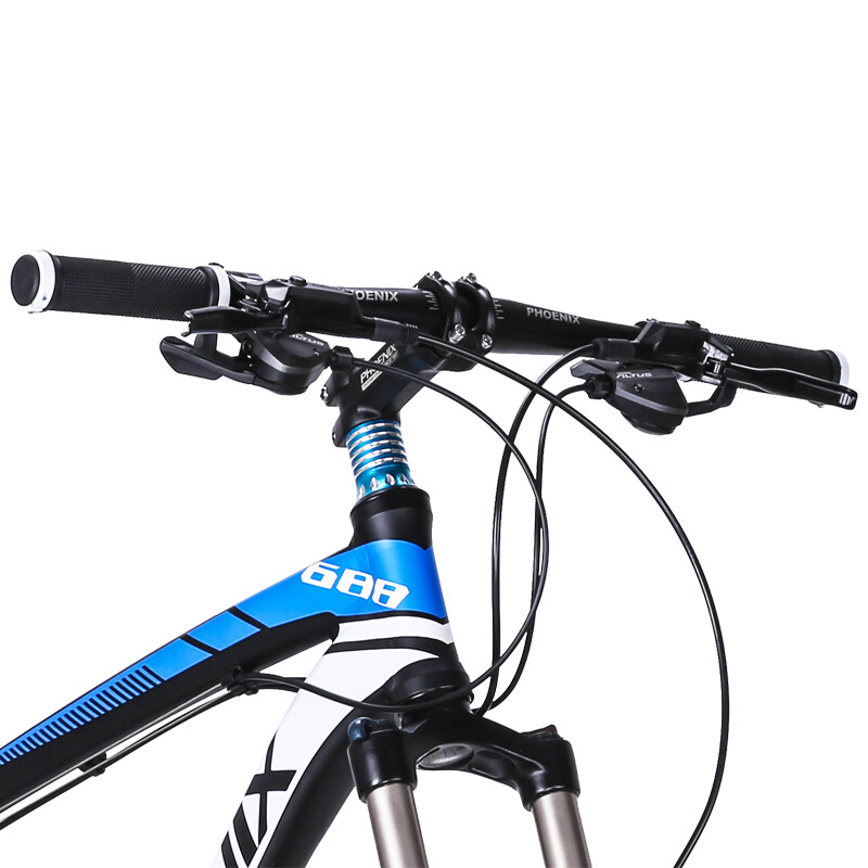 鳳凰(Phoenix) 688鋁合金雙碟剎27速減震越野山地自行車(chē)26寸男女單車(chē) 旗艦版 CNC輪 黑黃